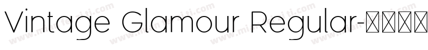 Vintage Glamour Regular字体转换